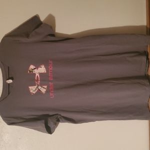 Under Armour pink camo logo t-shirt